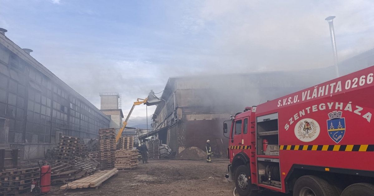 Fafeldolgozó műhelyben csaptak fel a lángok